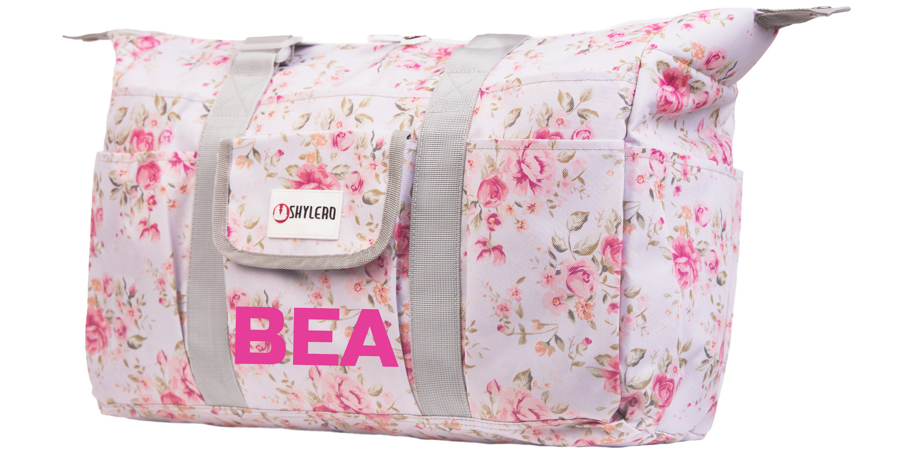 Nurse Bag and Utility Tote | Waterproof | Top YKK® Zip | L18" x H14" x W7" (46x18x36cm) | Marshmallow Roses