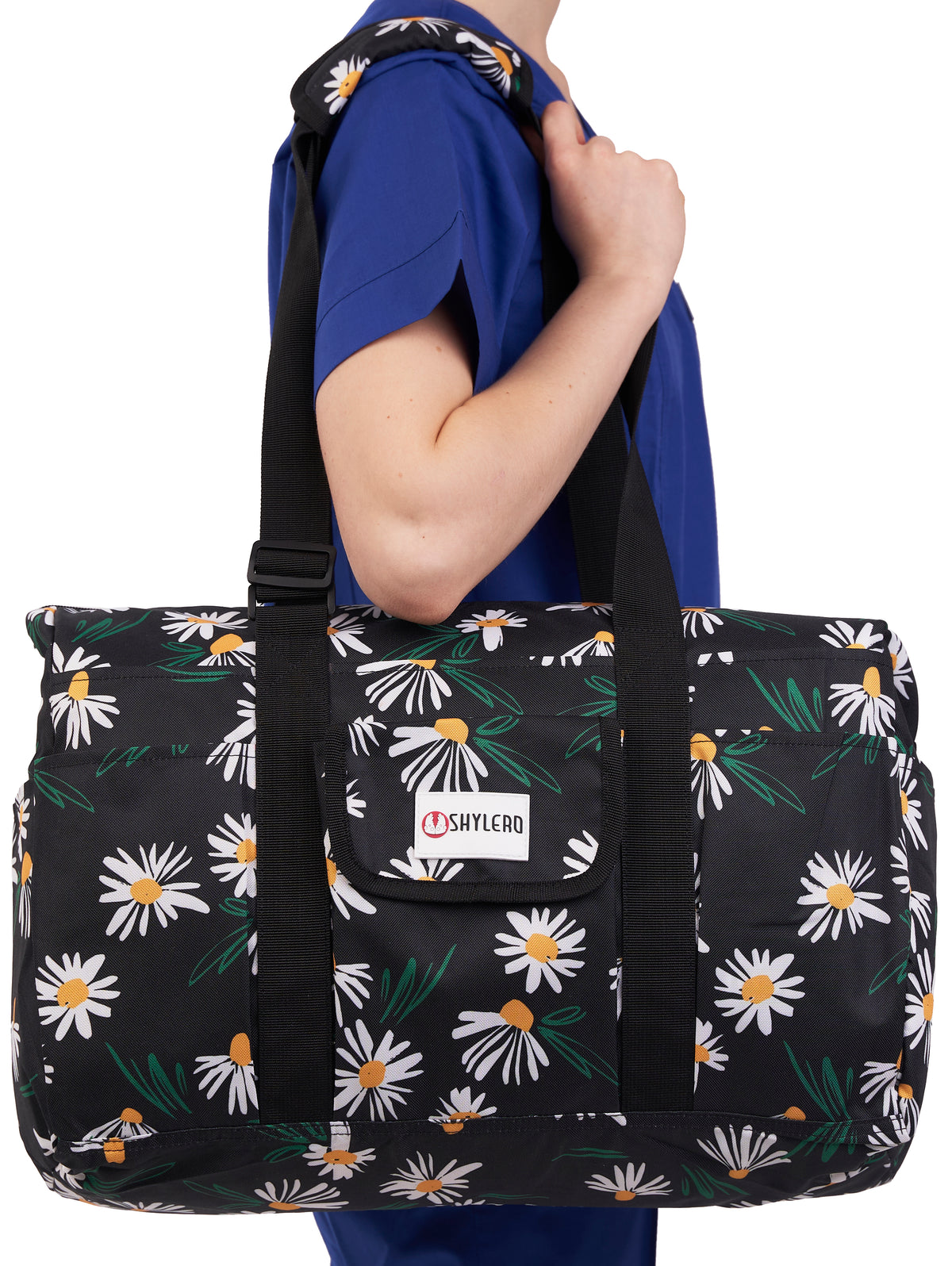 Nurse Bag and Utility Tote | Waterproof | Top YKK® Zip | L18" x H14" x W7" (46x18x36cm) | Field Chamomile