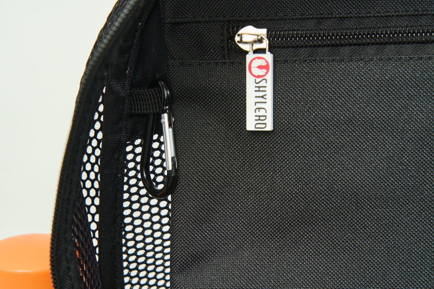 Mesh Backpack XXL (36 L) | Lightweight Heavy-Duty Clear Backpack | Reinforced 3D Mesh | H19.6" x W15" x D7" | Black Armadillo